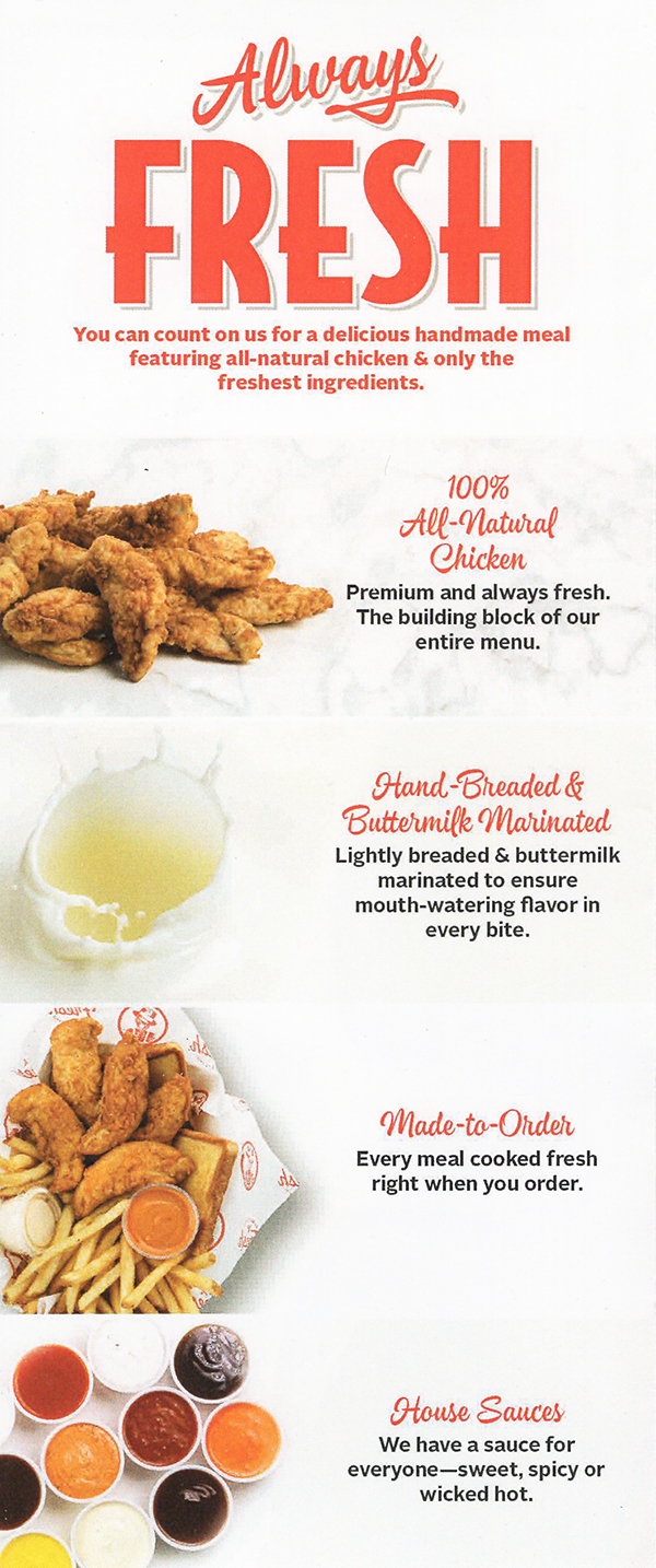 slim chickens allergen menu